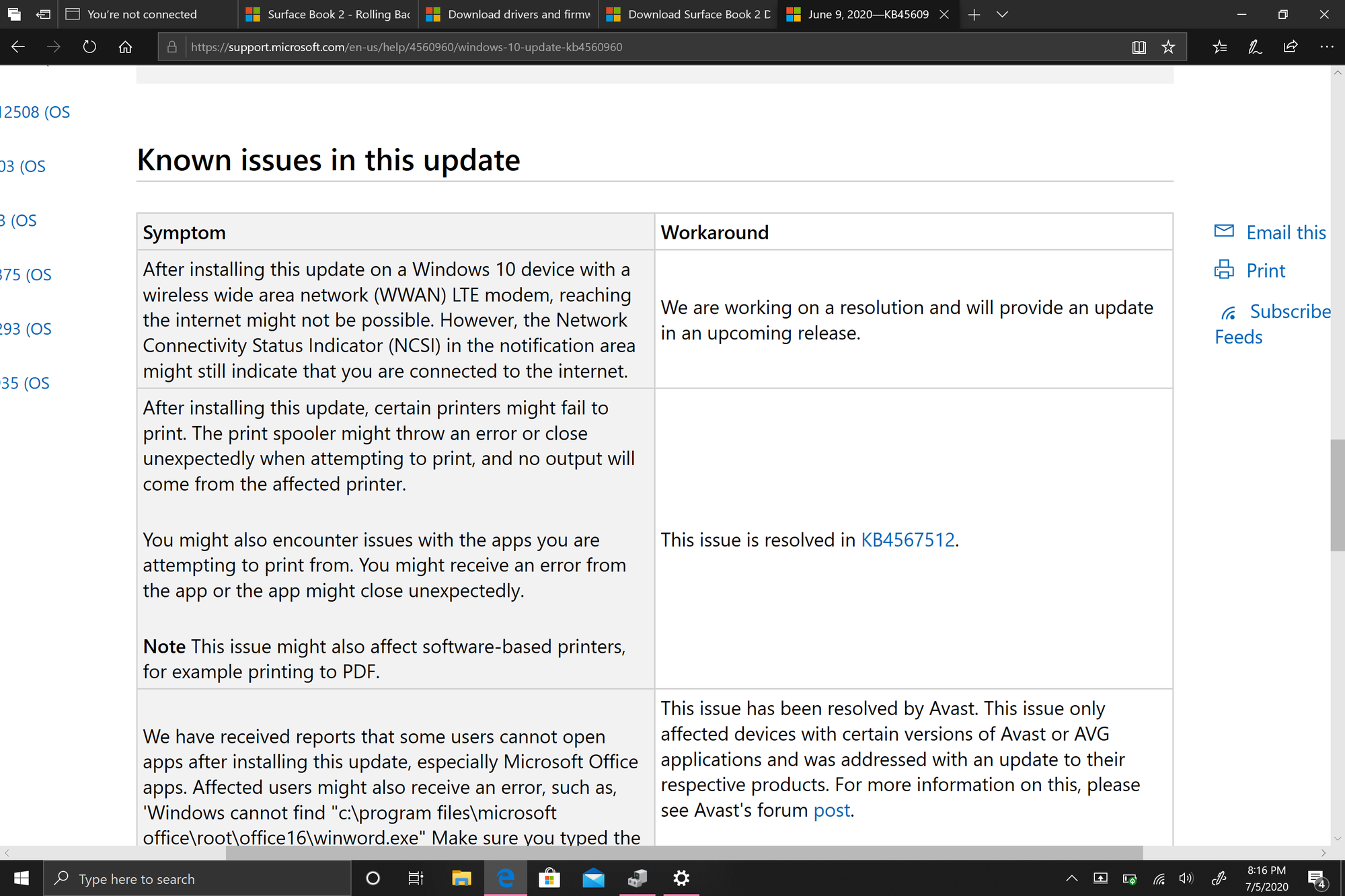 June 9th Windows 10 Update ruined my Surface Book's ability to connect to the internet!! : b96b5401-d959-46e2-ad2e-785124a7f08d?upload=true.png