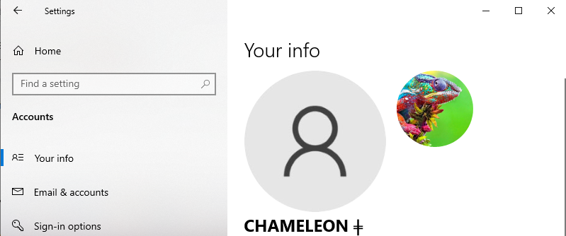 I have created an user in windows 10 v H2 using a MS account; but there are two icons in... b99e858f-cb75-4796-aa84-1fe4fc758c0d?upload=true.png
