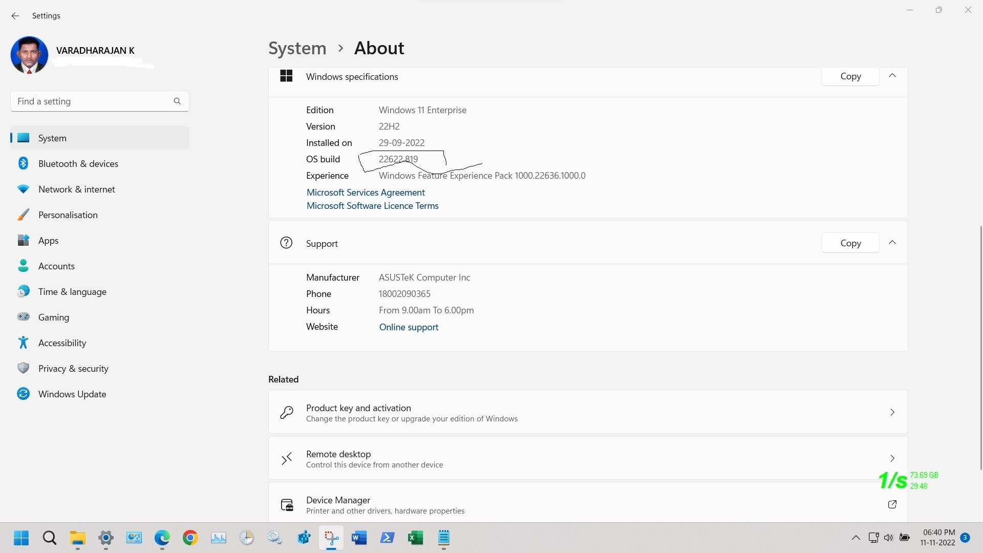 Windows 11 64bit v22H2 build no 22622.1194  preview is successfully upgraded from build no... ba094c86-5d12-4de3-a0f2-8e3de6df1335?upload=true.jpg