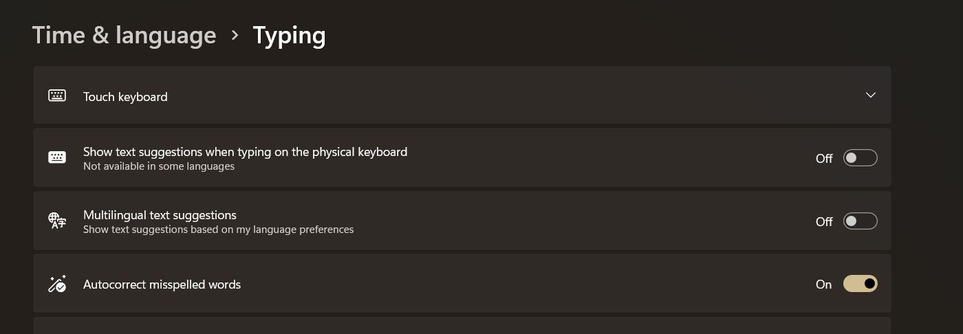 Typing suggestions don't work properly, adds correct word to the end of the existing... ba12f3a0-8f98-4d69-8572-bf30a4a46f18?upload=true.png
