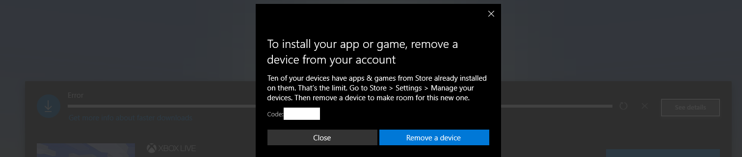 I can't install any apps on my new laptop from the Microsoft store. ba71934f-faac-4cd8-bb10-8e3b9bf9be02?upload=true.png