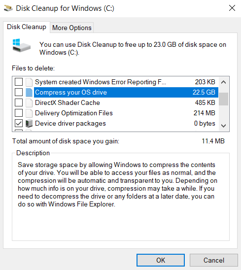 Disk cleanup selection in order to free space ba8149b8-893d-4236-a7c6-bf015e983046?upload=true.png