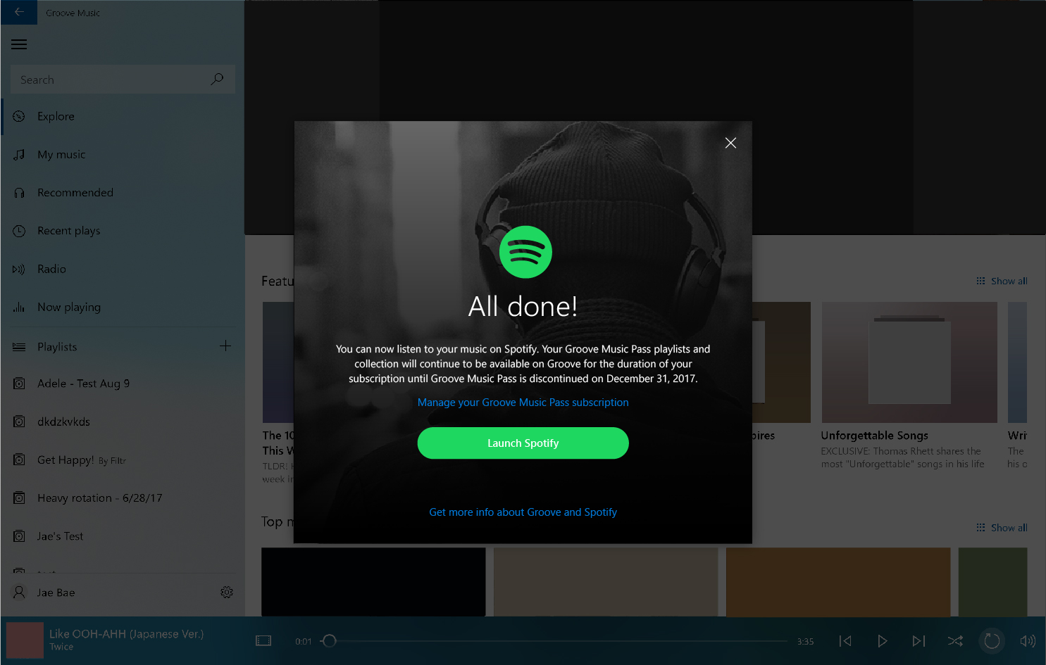 Cortana Suddenly Tries to Access Groove Music Instead of Spotify baf1e838c109b865374dbfbe71143d00.jpg