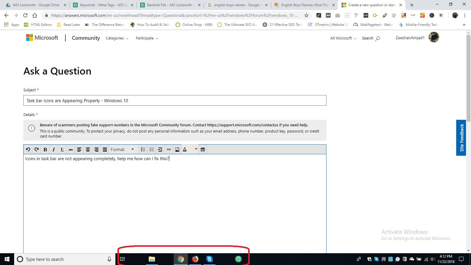 Task bar Icons are Appearing Properly - Windows 10 bb33fd3b-38f4-4def-a49d-683bf2af81b4?upload=true.jpg