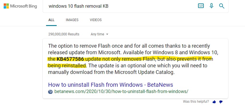 Is it possible to regain Flash after KB4577586 which is the Flash removal update? bb3b42d8-dbcd-4a5c-b6e7-915a342c53a1?upload=true.jpg