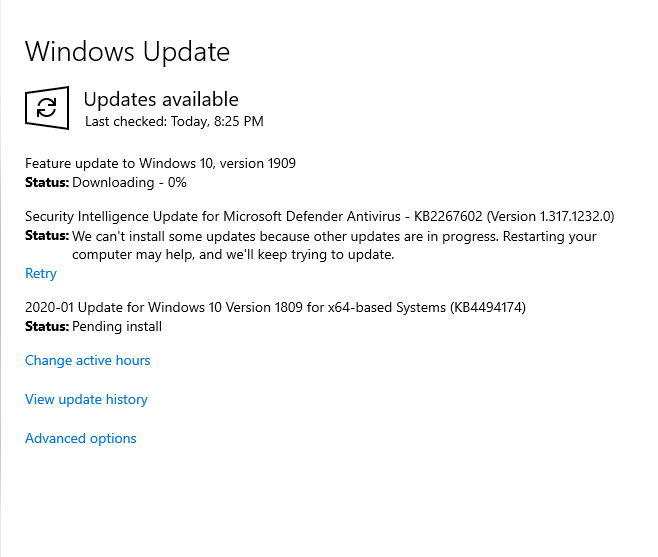 Windows update interfering with peformance and now stuck on 0% bb6a8abe-e942-4658-b676-0c19e119982d?upload=true.png