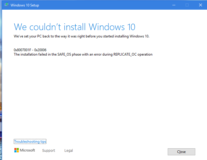 0x8007001F -0x20006  the installation failed in the safe_os phase with an error during... bc8aa442-016e-4135-a26f-2aafd8927b90?upload=true.png