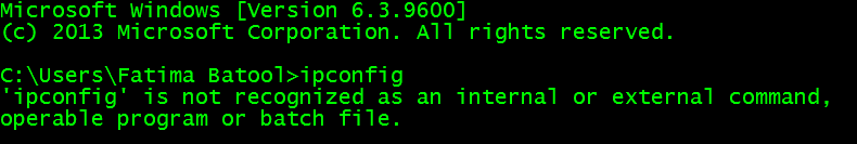 'ping' and 'ipconfig' are not recognized commands, even though the PATH is correct bc9d0b9e-6bf6-4eba-aabd-85862b2c8568?upload=true.png