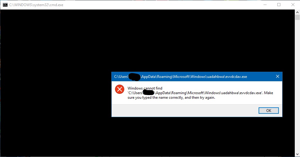 Command prompt keeps popping up with an error bcbf367f-ecdb-4196-bce8-0ec03a28c45b?upload=true.jpg