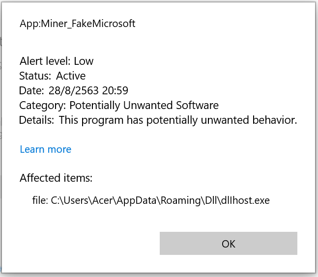 Window defender keep detected APP:Miner_Fakemicrosoft bce5f558-63de-4faa-b697-e19df566bfc5?upload=true.png
