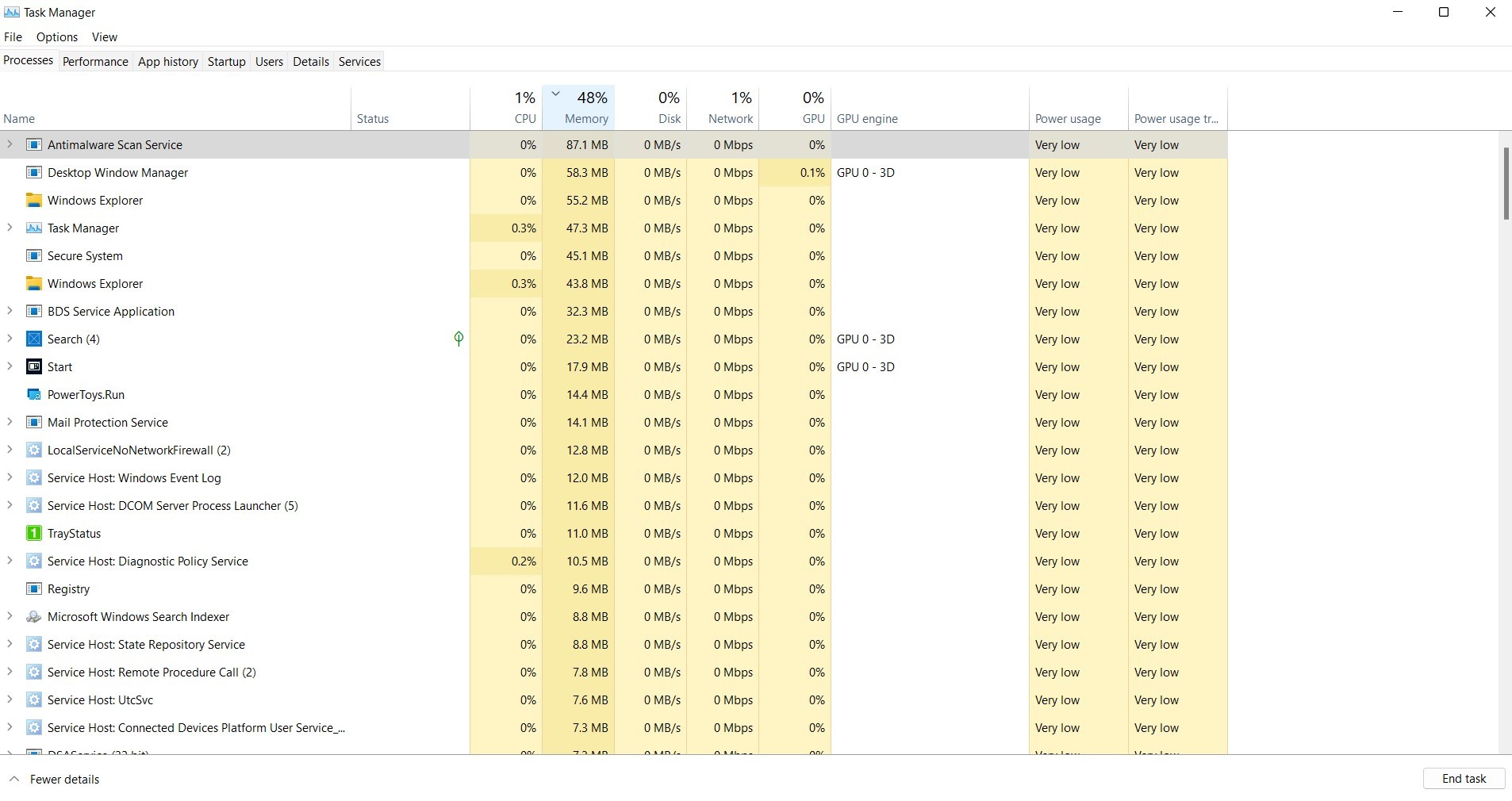 10+GB memory in use at idle, Windows 11 22H2 bd7801e5-f056-43a3-a722-e6698adf7312?upload=true.jpg