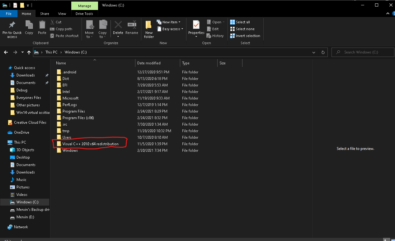 I know that you need all vs studio c++ distros but can i uninstall/move the installer's folder? bd814e3c-3d58-4be9-9fd1-a108ccf5ffd6?upload=true.png