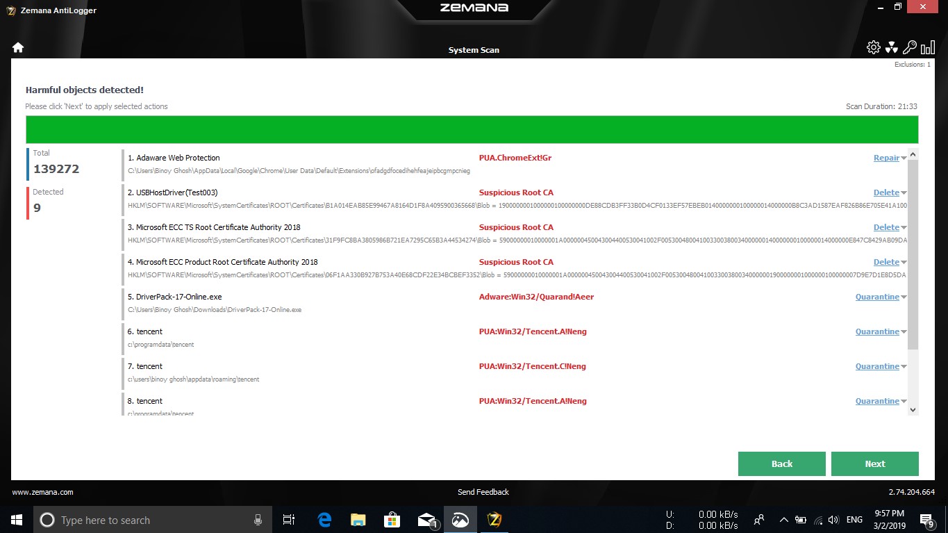 "Suspicious Root CA" detection by Zemana AntiLogger bda7c1c9-fa5e-4054-9f9e-a317b4c319c4?upload=true.jpg