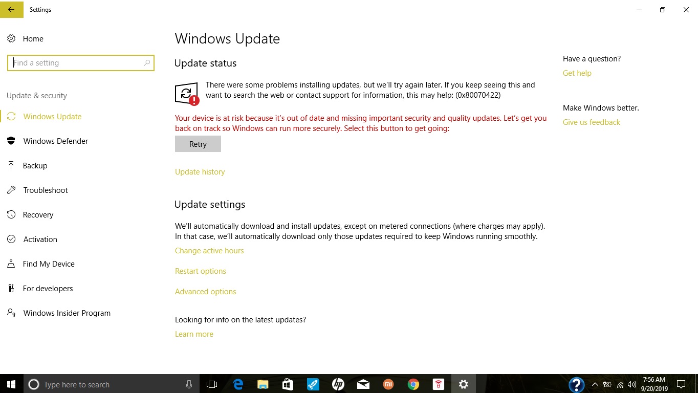 Issue while updating Windows 10 bdc5d597-bb12-4c59-b44a-2489996856c0?upload=true.jpg