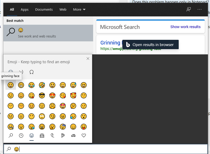 Emoji panel only works inside windows search bdce3a2a-6c22-4ede-b3f0-25a94b1ea368?upload=true.png