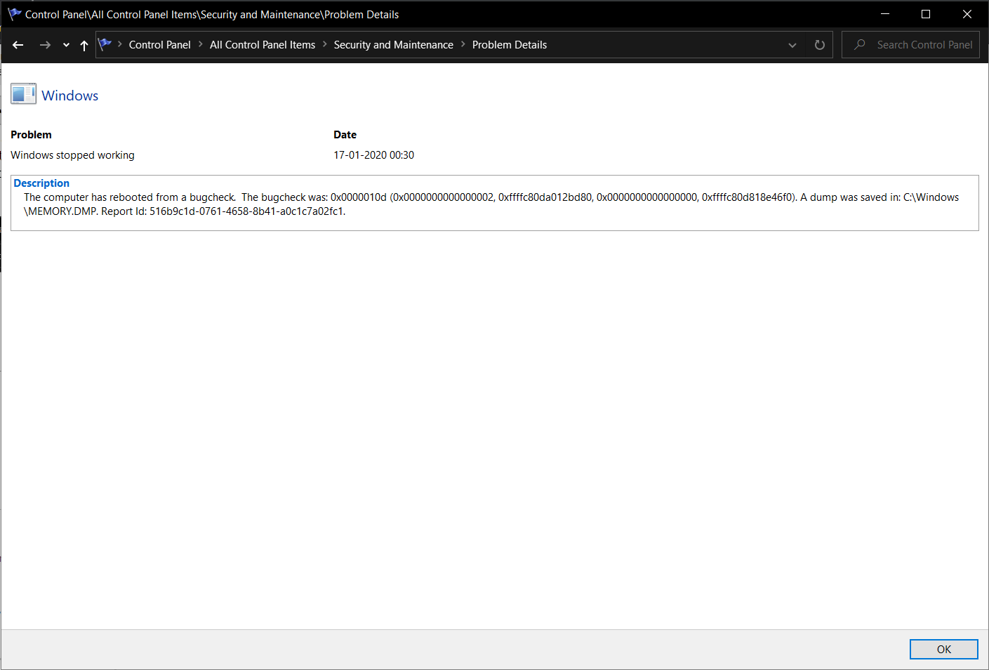 BSoD while using HP Laptop, Windows 10 v1909. be79735c-950e-4651-ab31-f1adc55f7d48?upload=true.png