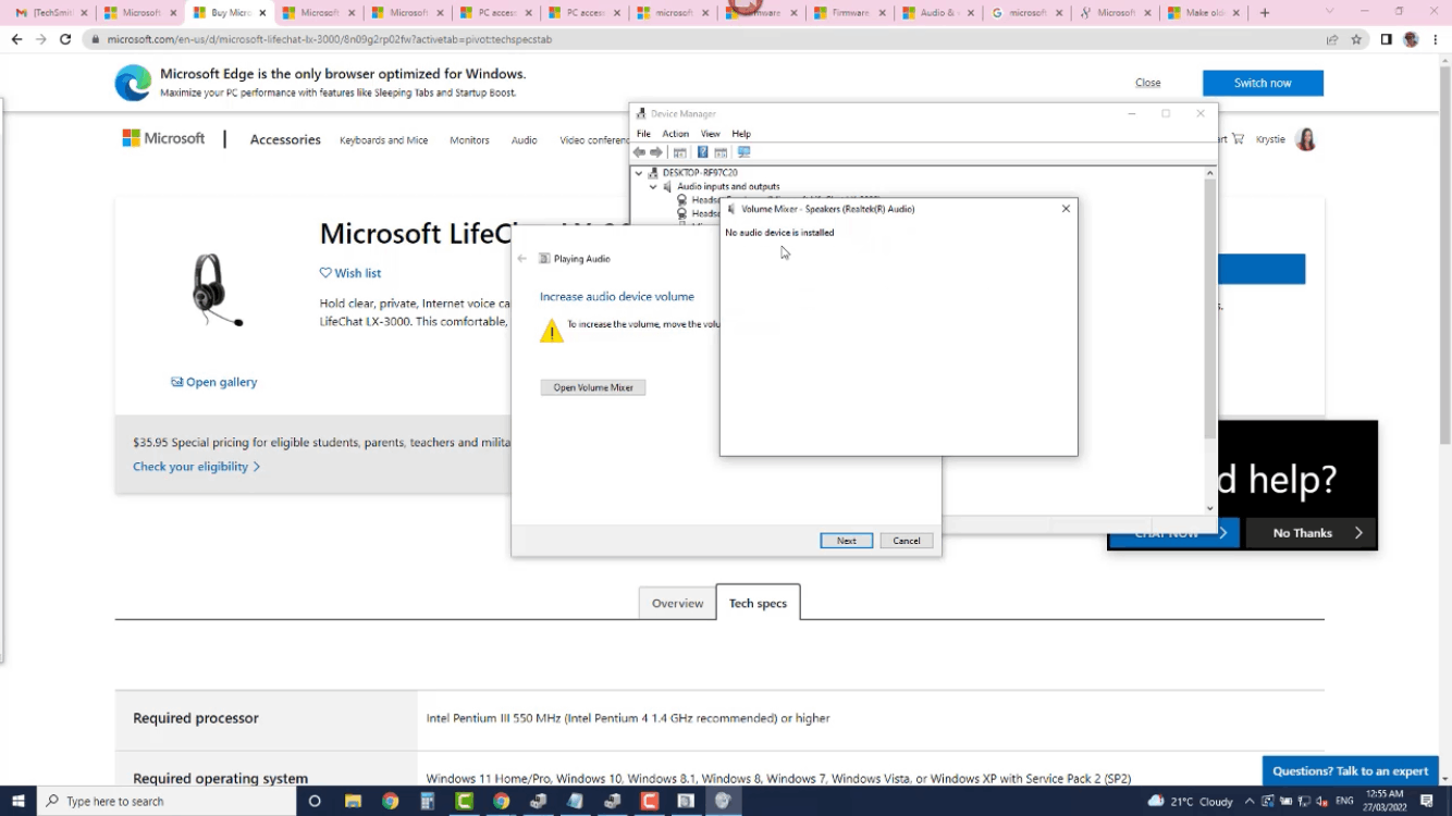 Laptop does not recognize micside of Microsoft lifechat lx3000 be882a35-af9e-4810-b13d-80a78921525d?upload=true.png
