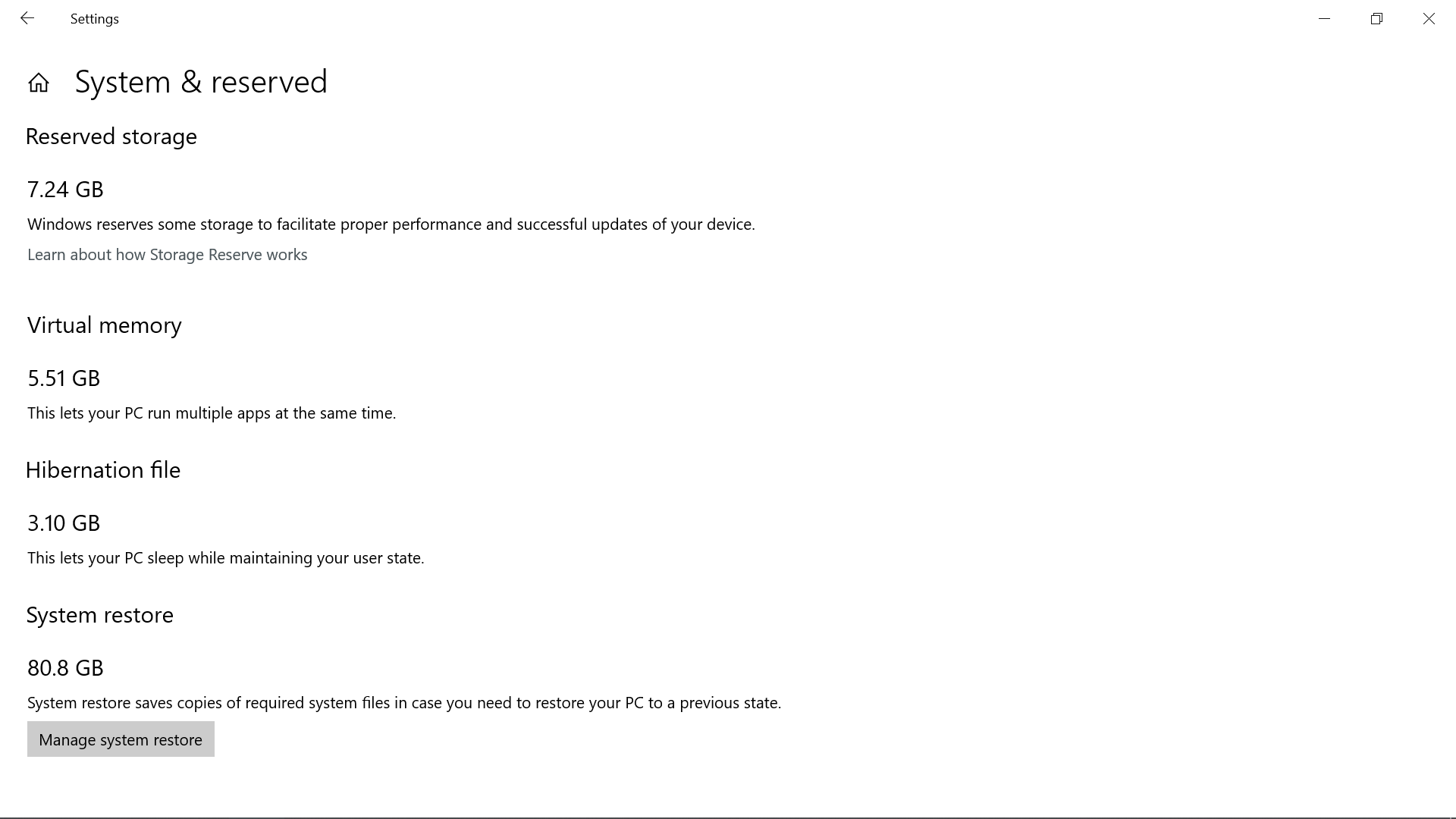 System and Reserved storage taking more space. be9492f0-495d-469a-9fdd-3477e41ed2db?upload=true.png