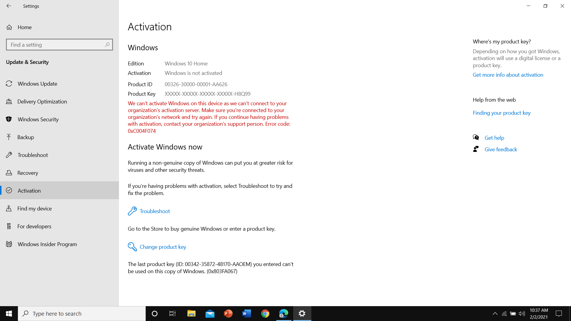My laptop windows is not activating beae77dd-6276-4e53-8ede-1050df9dbf5f?upload=true.png