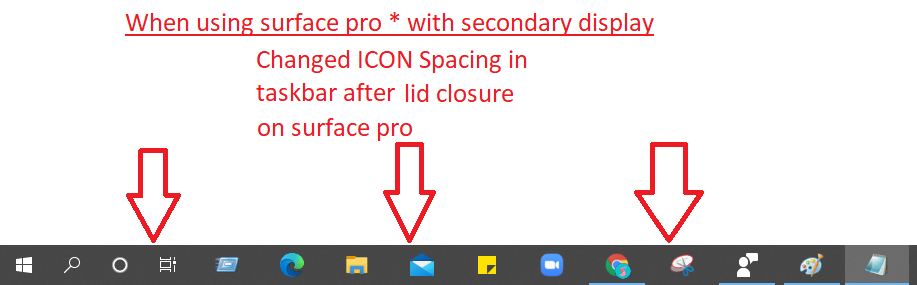 issue with icon spacing on taskbar after surface pro lid closure bedea3bd-8bc8-484a-ab61-f2121b9daec1?upload=true.png
