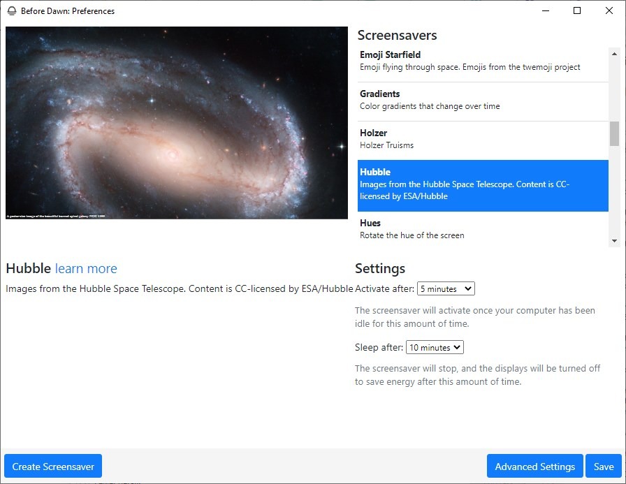 Before Dawn is a cross platform program that has many cool screensavers Before-Dawn-is-an-open-source-program-that-has-many-cool-screensavers.jpg