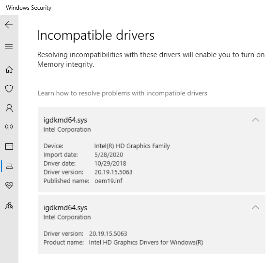 Memory Integrity cannot be toggled on due to Incompatible Drivers bf44d46b-aaf7-44da-b3a5-99777a2ccbd0?upload=true.png