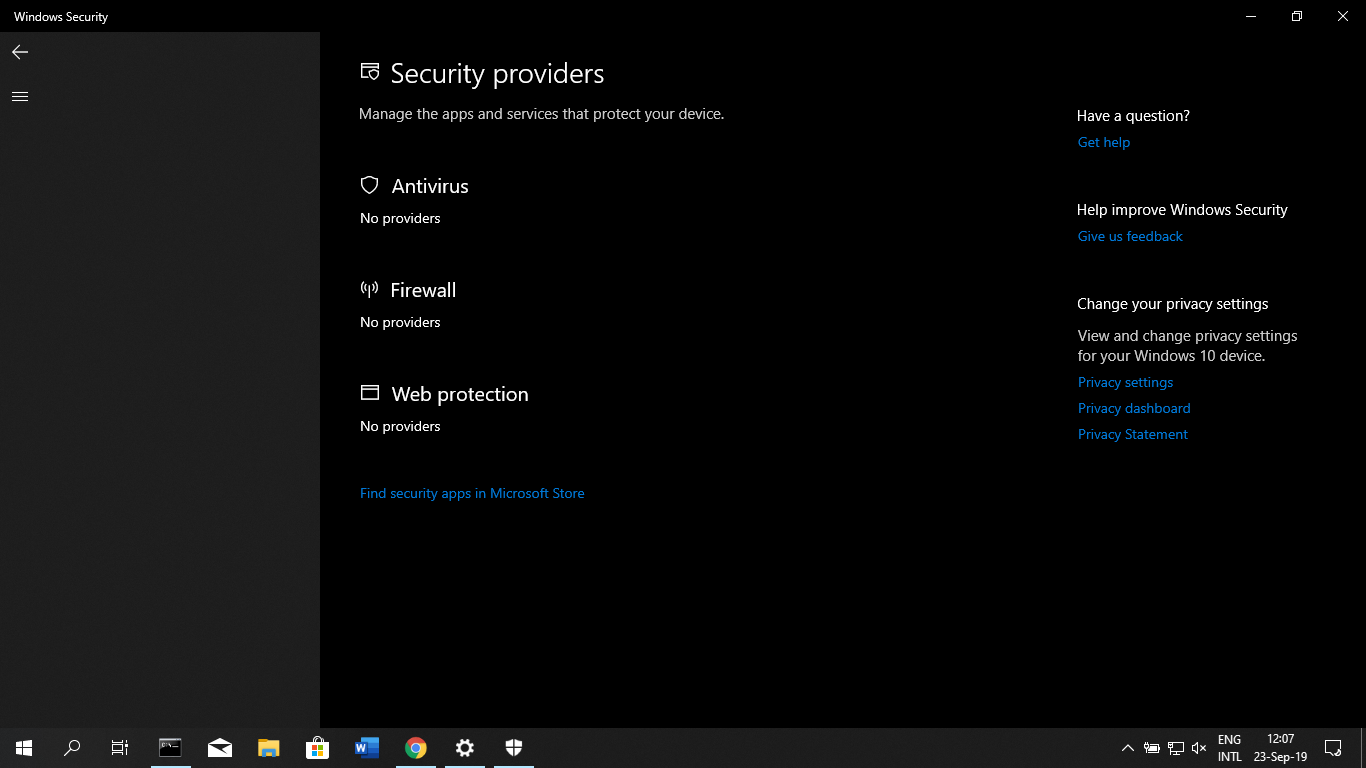 Windows Security is empty bf47da2a-a5fd-489f-b6d1-b47d58161f5b?upload=true.png