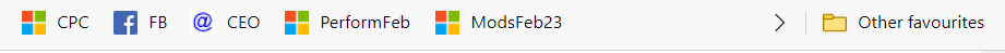 I have an issue with the top Bookmarks*** toolbar. Window 10 bf59e4e8-1ae8-4e3f-bf63-2175566f1106?upload=true.png