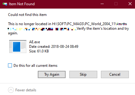 Files are deleted while moving from one to another drive item no longer located. Where are... bf8d66af-6840-4d08-80f4-6ed918c072a0?upload=true.png