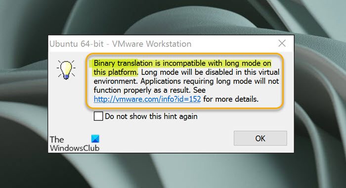 Binary translation is incompatible with long mode on this platform Binary-translation-is-incompatible-with-long-mode-on-this-platform.jpg