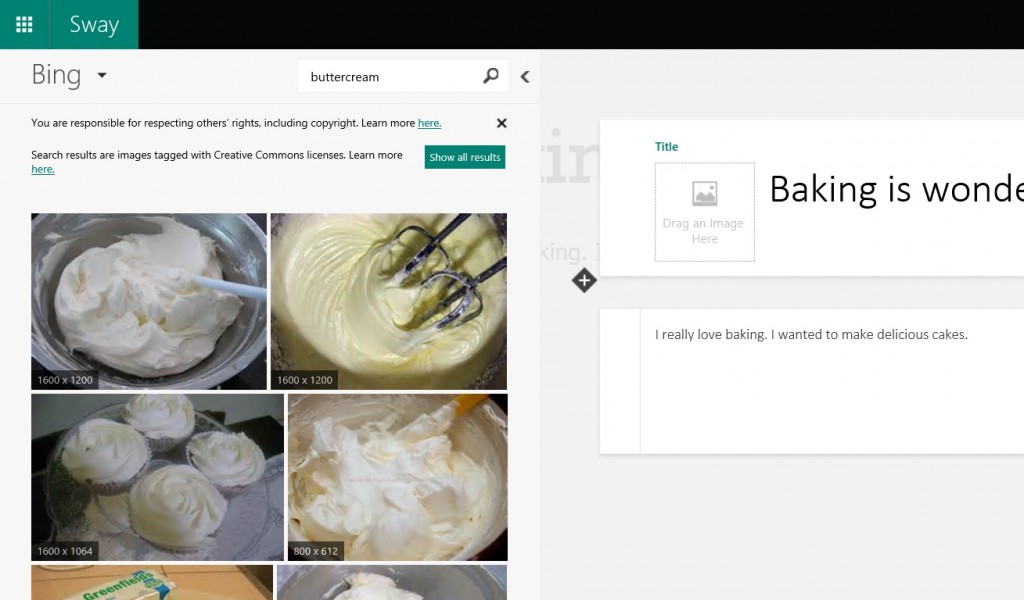 Sway中如何调节标题上的文字的位置，使其不遮挡背景图的文字？ Bing-CROP-bing-search-baking-buttercream-1024x600.jpg