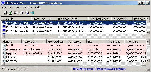 Utility that monitors upload activity? bluescreenview.gif