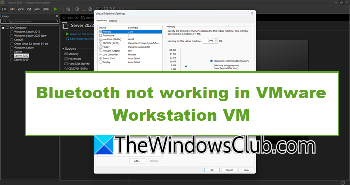 Bluetooth not working in VMware Workstation VM bluetooth-not-working.png