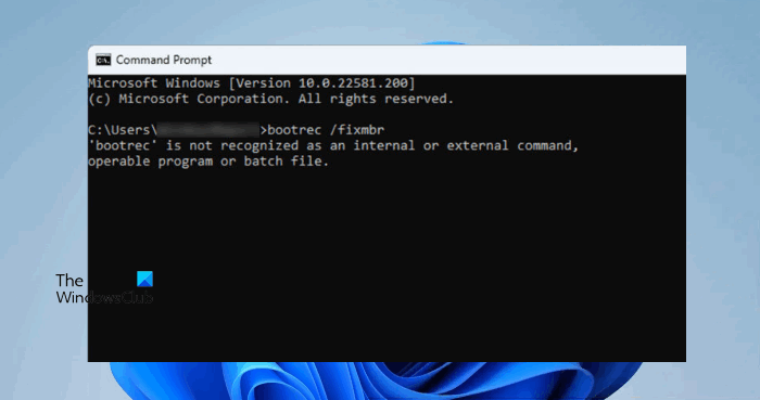 Bootrec is not recognized as an internal command Bootrec-is-not-recognized-as-an-internal-command.png