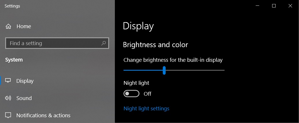 All existing issues with Windows 10 version 1903 (May 2019 Update) Brightness-settings.jpg