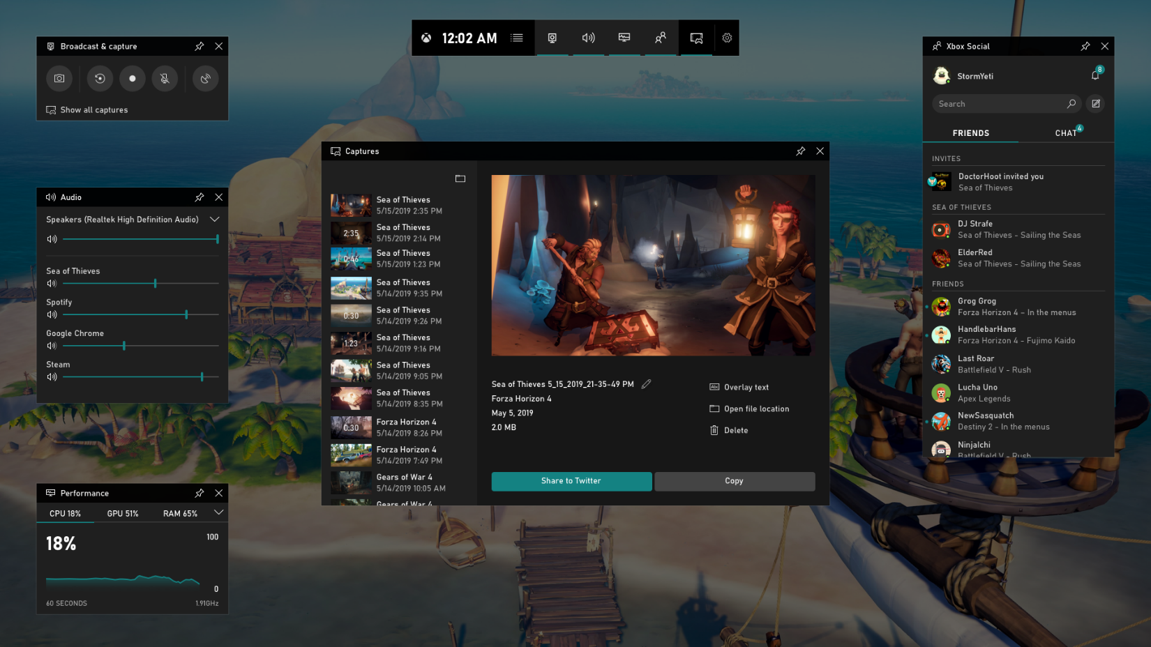 Introducing the New Xbox Game Bar for Windows 10 May 2019 Update v1903 Broadcast-THREE.png