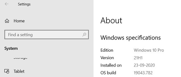 New leak hints at Windows 10 21H1 feature update with Build 19043 Build-19043.jpg