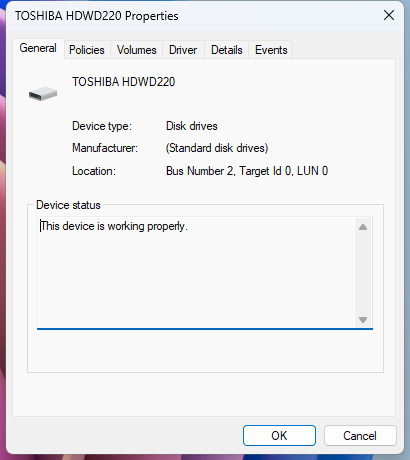 How to fix internal drives showing up as removable on Windows 11 bus-number-drive-windows.png