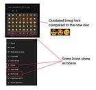 Some fonts and icons aren't showing properly, and emoji keyboard is outdated. Is there a... bzprSyDvOh8INfyn7LDreB_AIvcJWi-PZFbGwyFbg-o.jpg