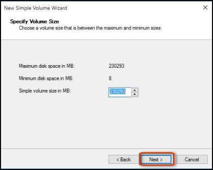 Unable to assign unallocated space to any of the partition or to create a new volume from... c04789575.jpg
