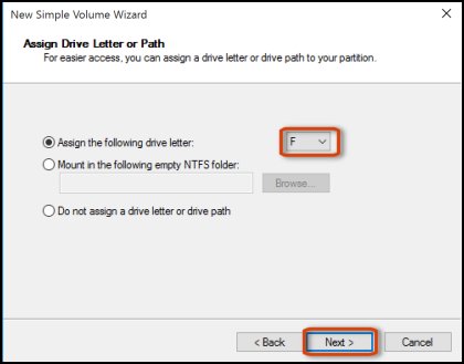 Unable to assign unallocated space to any of the partition or to create a new volume from... c04789576.jpg