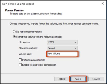 Unable to assign unallocated space to any of the partition or to create a new volume from... c04789577.jpg
