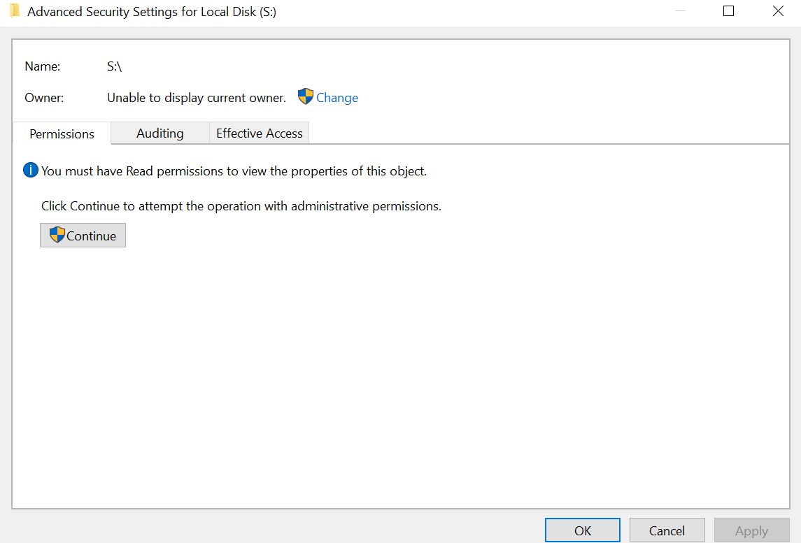 Access denied local drive after changing permission c08c1a0f-0735-4ee9-8fad-0eb3fc89dbb6?upload=true.jpg