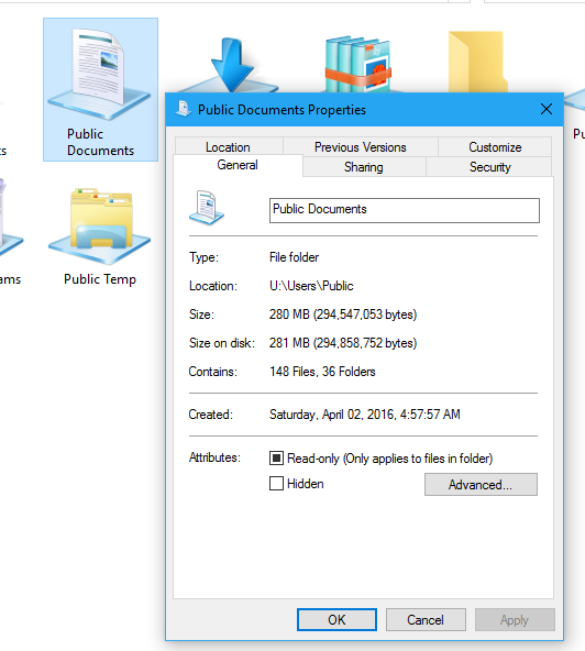 how to recover public folder with default properties ? c0b26a54-59d9-44eb-9411-0b5c66ebb951.png