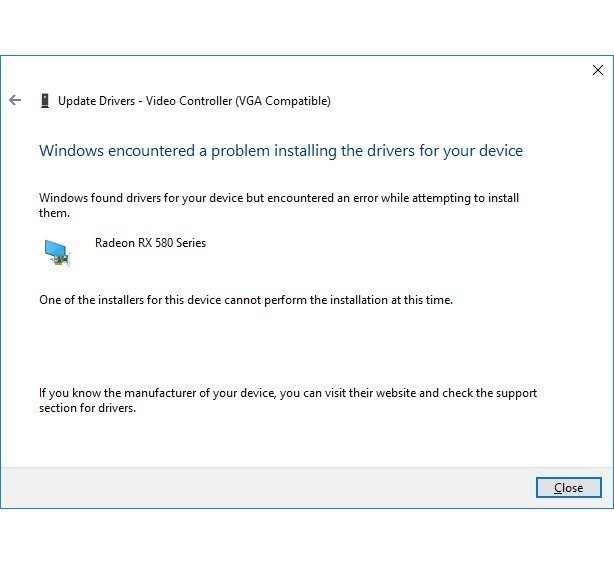 Cannot install GPU device drivers. One of the installers for this device cannot perform the... c0c1fb3c-7494-4881-bcd6-dae139174ae1?upload=true.jpg