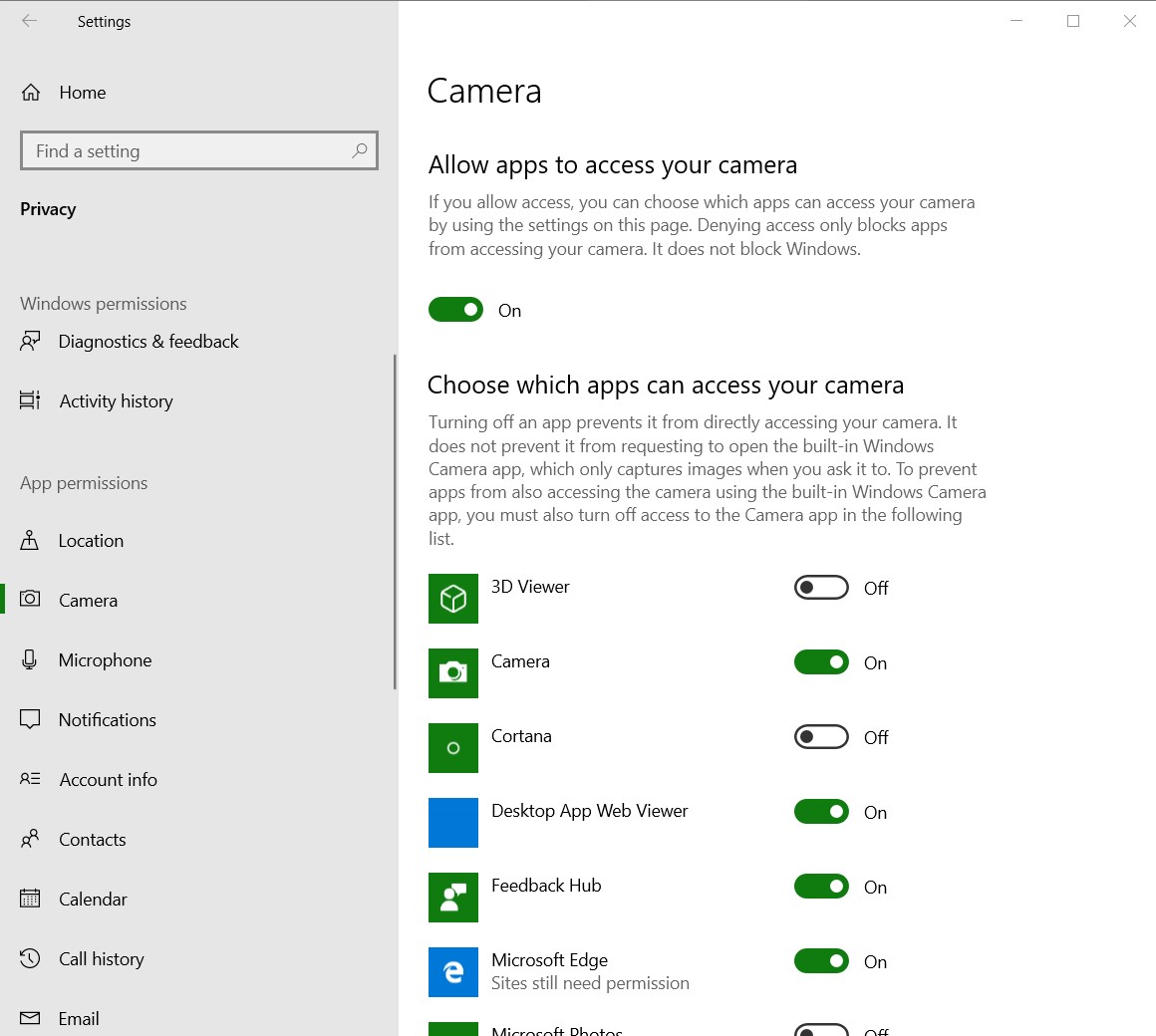 Windows 10 not allowing Google Chrome to access the camera c0e71b9e-f54a-49dd-a6e3-3ff54e3f4b45?upload=true.jpg