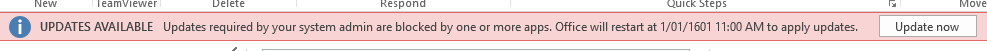 Outlook regularly advises that it will restart in 1601 a.d. I suppose c17e66c7-7dae-4afa-b182-3bd2677ab5b9?upload=true.png