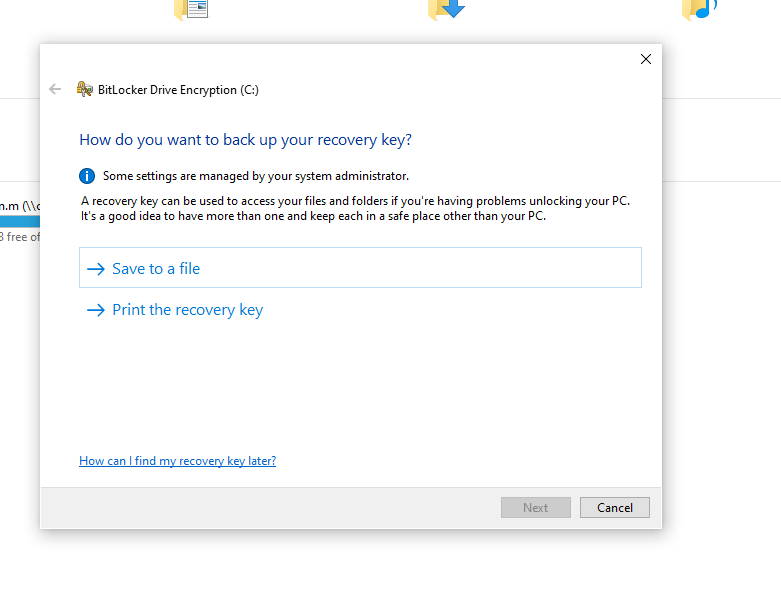 Bitlocker does not give me the option to save to a Microsoft account c1acbcc1-6a50-44b4-97df-5ffd34ca8f53?upload=true.png