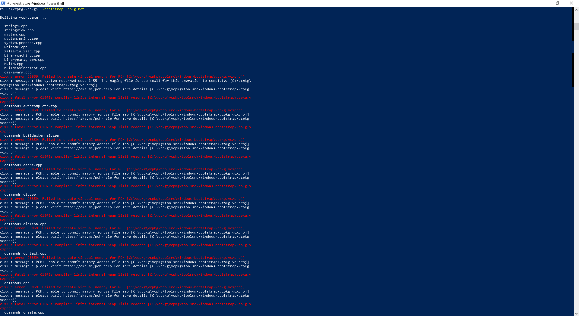 I Need a Help Installing bootstrap.vcpkg.bat c1afdb8b-34c0-4287-bd4a-b135ac3c49b4?upload=true.png