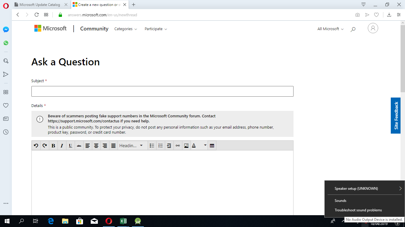 No speaker & microphone device is plugged issue? c1fbe227-caa0-4853-bd37-0a0bfa83ca58?upload=true.png